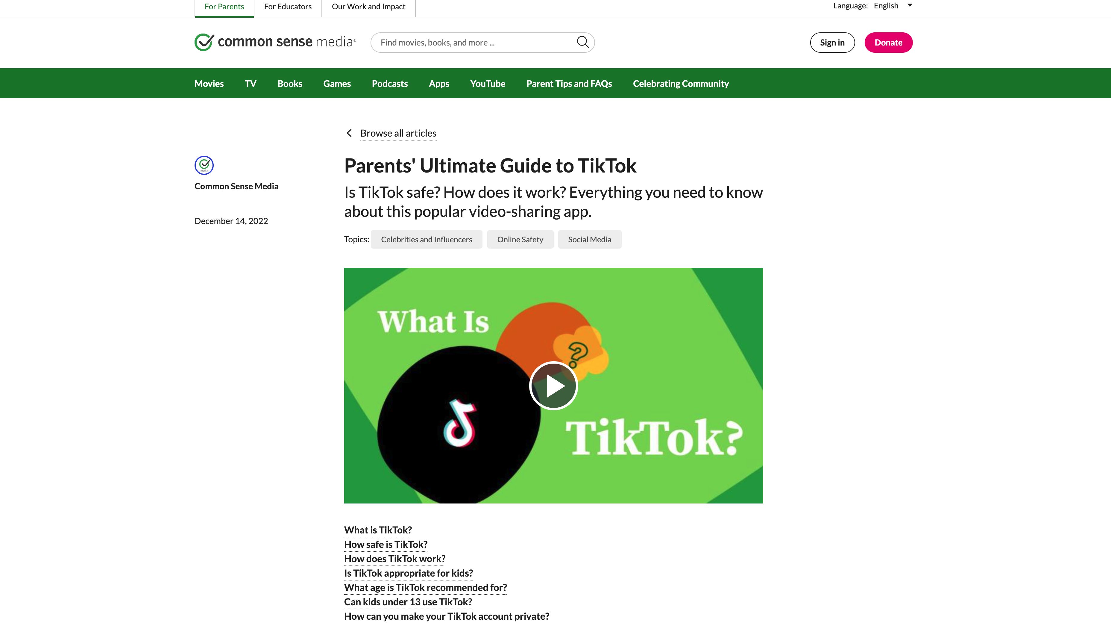 Parents Ultimate Guide to TikTok